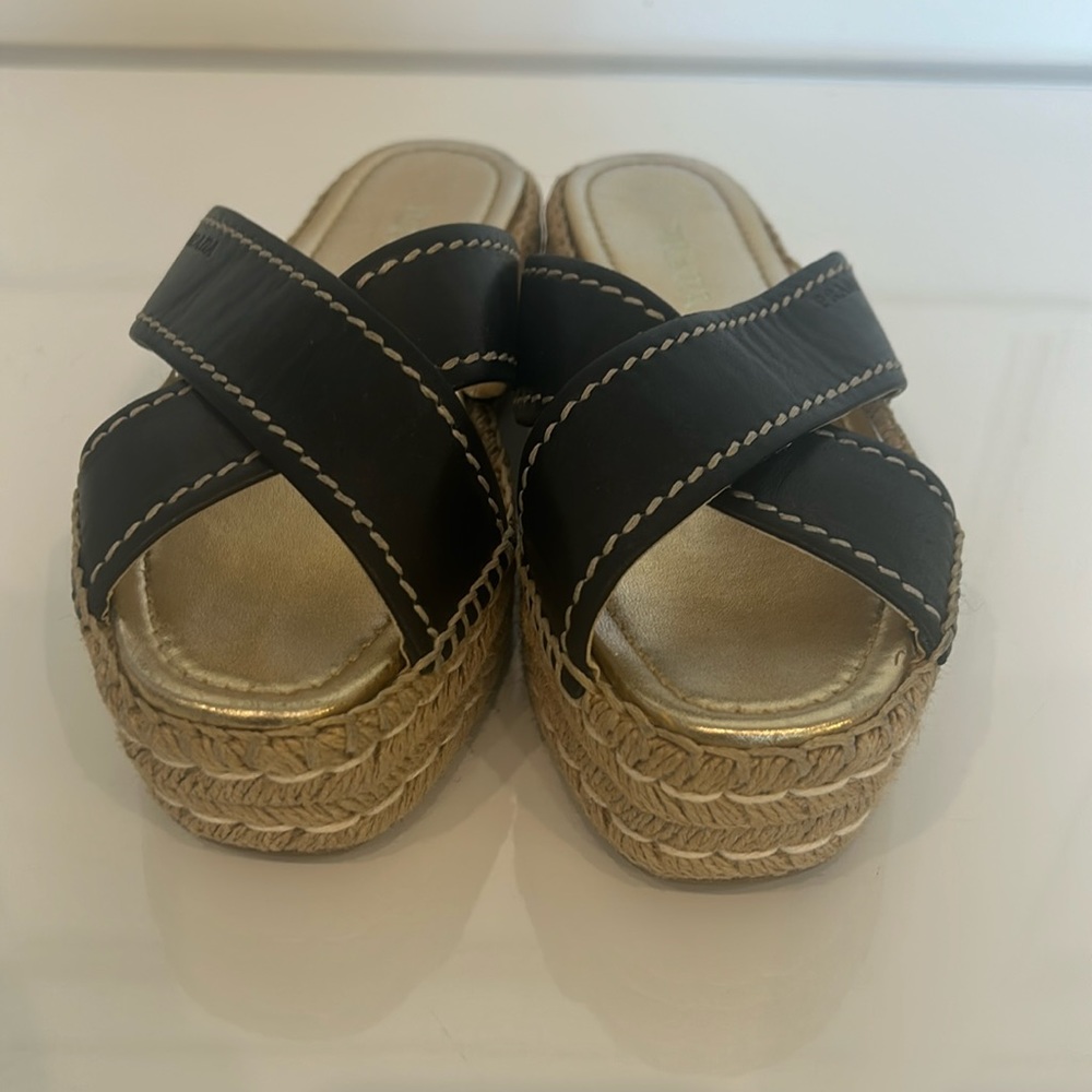 Prada Black Platform Slides - image 1